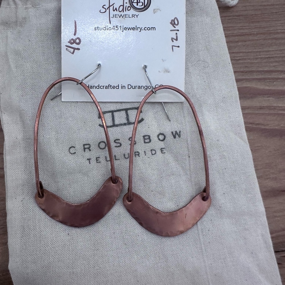 Copper Hoop Earrings